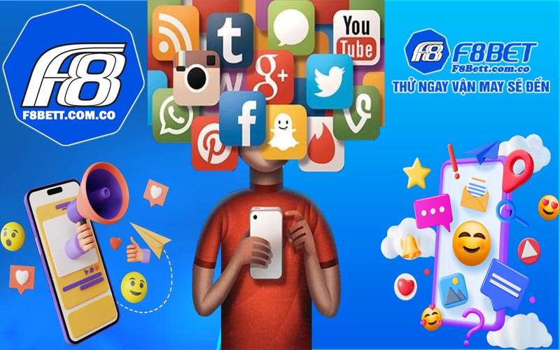 Liên hệ hỗ trợ CSKH tại nhà cái trực tuyến F8Bet 6 Liên hệ hỗ trợ F8Bett Com Co thông qua mạng xã hội